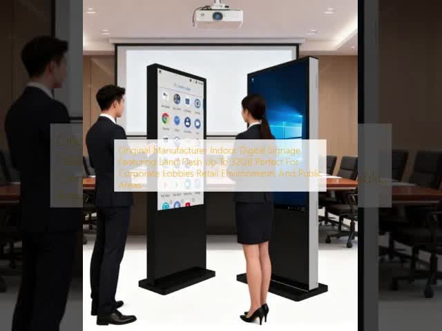 Original Manufacturer Indoor Digital Signage Featuring Land Flash Up To 32GB Perfect For Corporate Lobbies Retail Environments And Public Areas