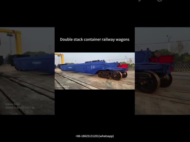 Meter Gauge Double Deck Container Flat Wagon Well Wagon 20' 40' ISO