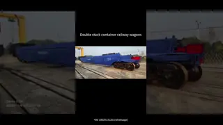 Meter Gauge Double Deck Container Flat Wagon Well Wagon 20' 40' ISO