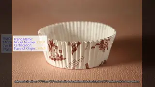 78 X 31mm Round Petite Loaf Pan Liners PET Coated Greaseproof Paper Non Stick