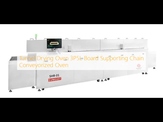 Tunnel Drying Oven 3P5L Board Supporting Chain Conveyorized Oven