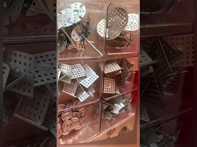 32mm Square Insulation Speed Clips Galvanized Steel For Commercial Insulation Industry