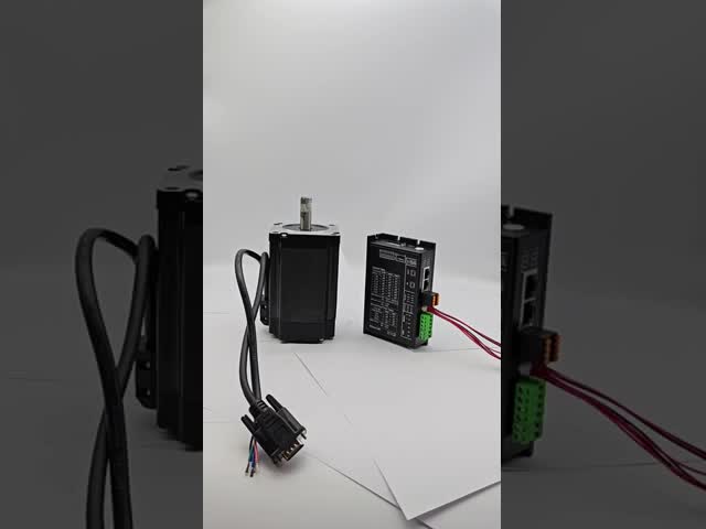 Closed Loop 2 Phase NEMA34 86mm Flange 86CME85 8.5Nm Stepper Motor with EtherCAT EC86 Servo Stepper Driver for CNC Machines