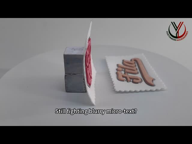 Personalized Embossed Cloth Patches Uniform Custom Shape Design