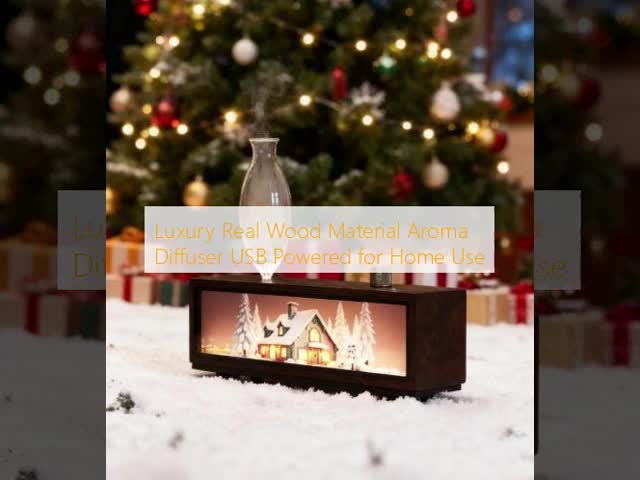 Luxury Aroma Diffuser Real Wood Material USB Powered for Home Use