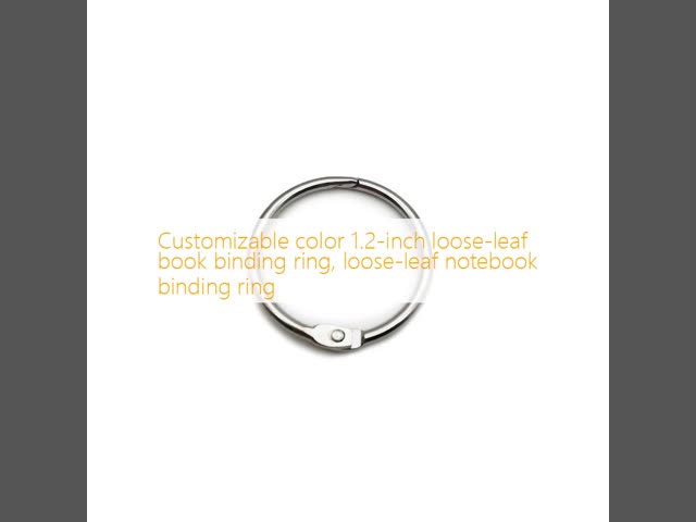 DIY Craft Album Stainless Steel Binder Clips Keychains Rings DIY Card Album  Binder Rings Book Rings