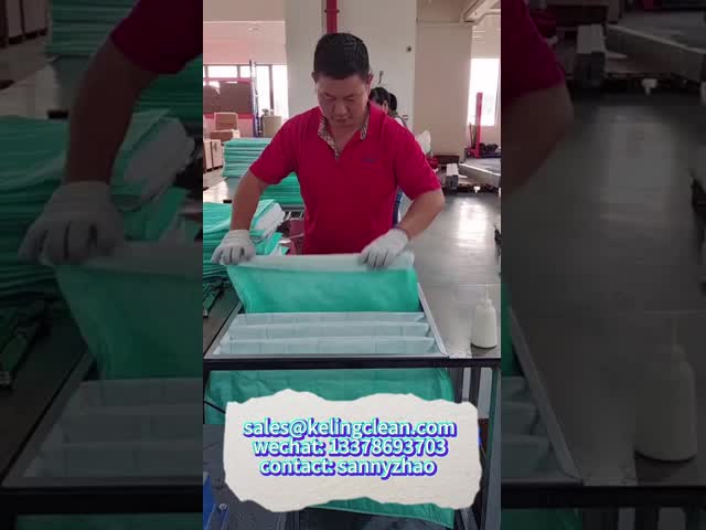 Humidity Resistant Synthetic Fiber Pocket Air Filter With Aluminium Alloy Frame