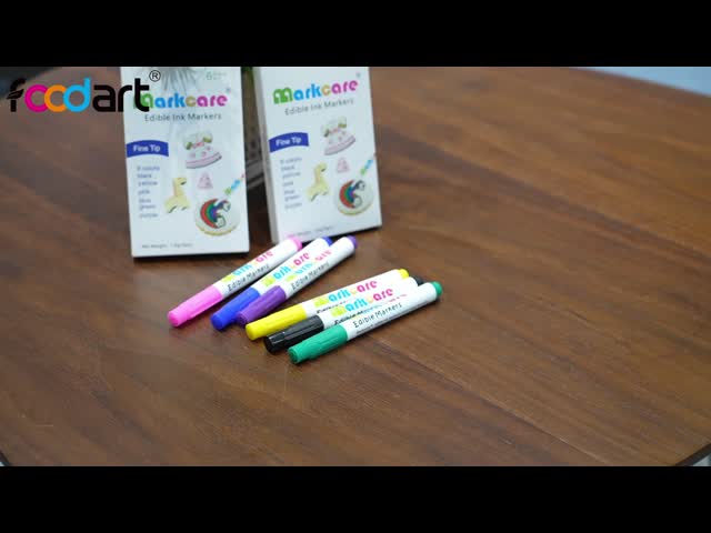 Bulk Food Coloring Edible Marker Pen For Cake Decorating Double Nibs