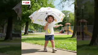 19 Inch Safety Children's Umbrella Manual Open With Cute Cartoon Patterns