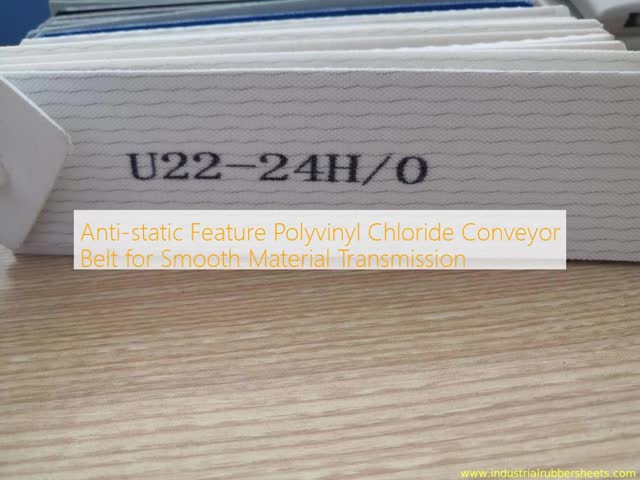 Anti-static Feature Polyvinyl Chloride Conveyor Belt for Smooth Material Transmission