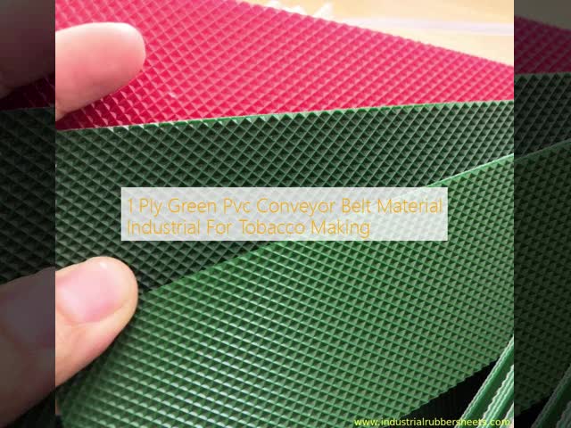 1 Ply Green PVC Conveyor Belt for Tobacco Making and Industrial Applications