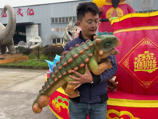 Theme Park Customized Realistic Full Body Dinosaur Puppet Silicone Rubber