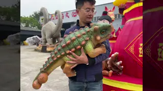 Theme Park Customized Realistic Full Body Dinosaur Puppet Silicone Rubber