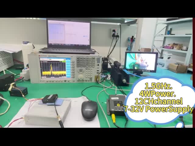 1.5GHz Wireless Video Sender 4W 12CH  7-28V 200MW 400MW 800MW 1600MW 4000MW PFV VTX