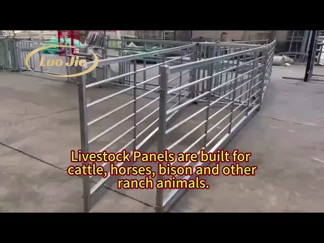 4ft 5ft Galvanized Portable Metal Steel Fence Panels Livestock Farm Fence For Horse Cattle