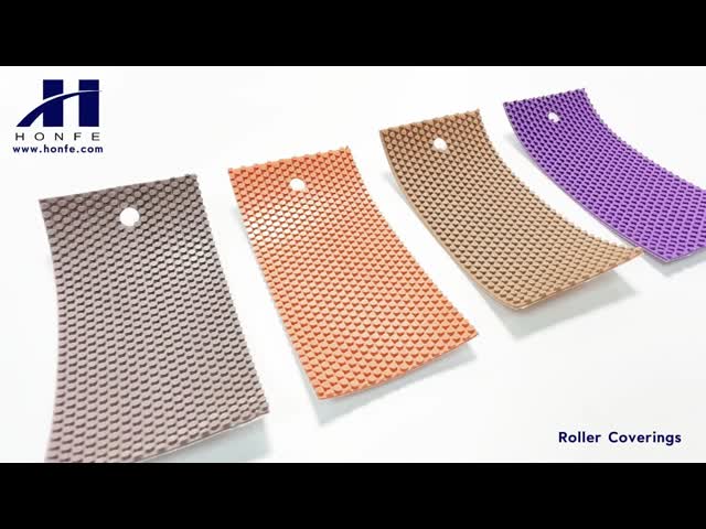 Roller Coverings T2.2 120℃ 100℃ 50,75,100mm Weaving Loom Parts Textile Machinery High Quality