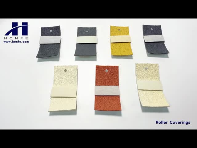 Roller Coverings T2.0 2.5mm 100 ℃ 120℃ 38,50,75,100mm Weaving Loom Parts Textile Machinery High Quality