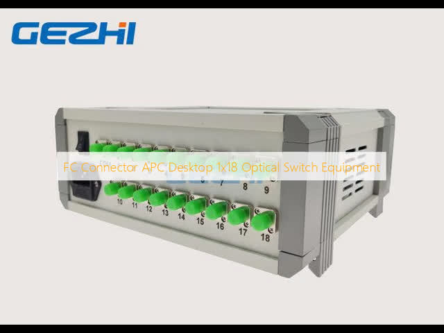 FC Connector APC Desktop 1x18 Optical Switch Equipment