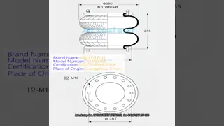 CAMPANA 05.050.0400 工業用サスペンションエアバッグ Torpress 21 BR エアショックスプリング