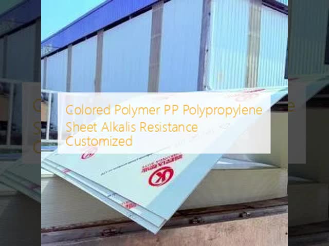 Colored Polymer PP Polypropylene Sheet Alkalis Resistance Customized