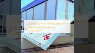 Colored Polymer PP Polypropylene Sheet Alkalis Resistance Customized