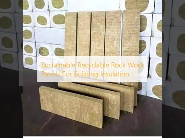 Rock Wool Insulation Board with Thermal Conductivity 0.035-0.045 W/m·K, Moisture Resistance, and Excellent Fireproof Performance