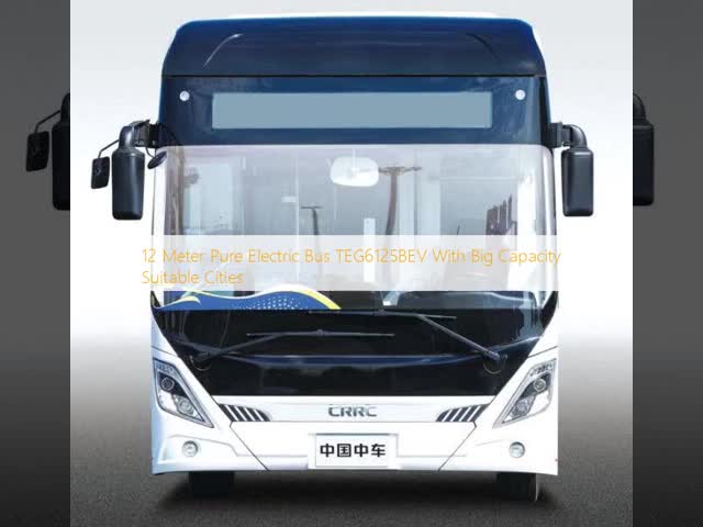 12 Meter Pure Electric Bus TEG6125BEV With Big Capacity Suitable Cities