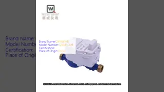 Remote Control Smart Water Meter Horizontal / Vertical Installation