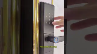 Qleung S829 Tuya Wifi Remote Control Digital Lock Fingerprint Password Key Card Access Smart Home Door Lock