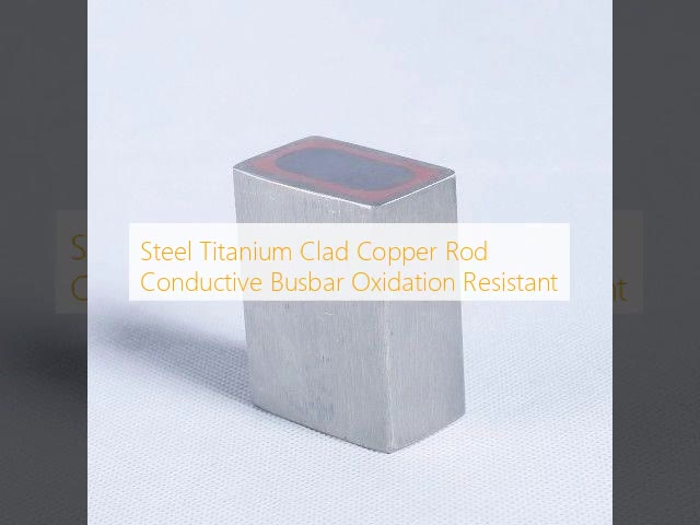Steel Titanium Clad Copper Rod Conductive Busbar Oxidation Resistant