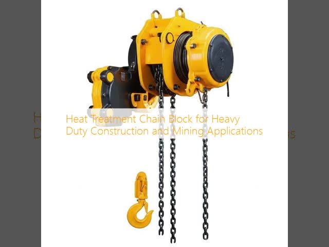Heat Treatment Chain Block for Heavy Duty Construction and Mining Applications