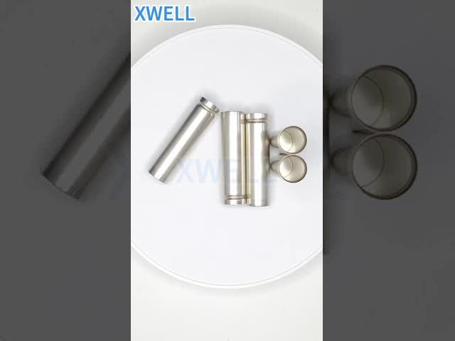 Slotted 18650 Cylindrical Battery Case Set - Pre-Nickel-Plated Steel Shell + Insulation Gaskets + Explosion-Proof Cap