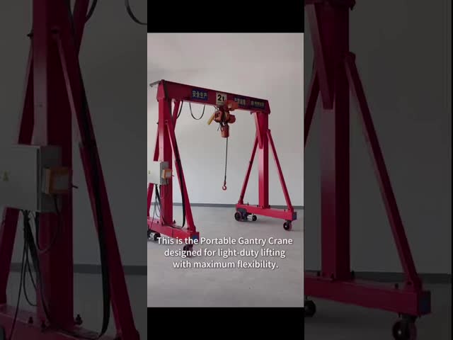 Customer Request Power Supply Portable Electric Mobile Gantry Crane 25 Ton Mini Incorporating Efficiency Feature
