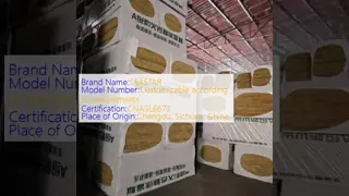 Yellowish Brown Rock Wool Boards Corrosion Resistant Customizable