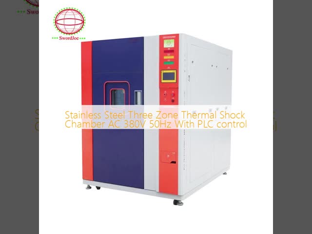Stainless Steel Three Zone Thermal Shock Chamber AC 380V 50Hz With PLC control