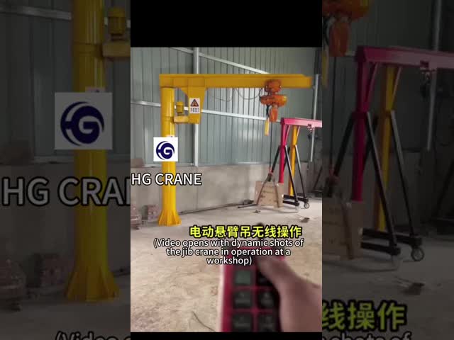 380 kg Capacity Movable Floor Mounted Column Mounted Slewing Jib Crane Featuring Span 2 to 10m Industrial Production