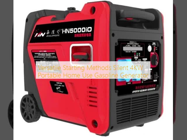 Versatile Starting Methods Silent 4KW Portable Home Use Gasoline Generator