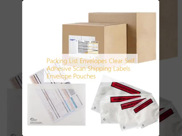 Packing List Envelopes Clear Self Adhesive Scan Shipping Labels Envelope Pouches