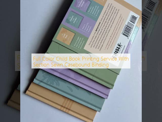 Full Color Child Book Printing Service With Section Sewn Casebound Binding
