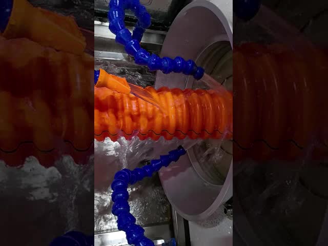 PE PP Spiral Pipe Extrusion Line Water Cooling Way STSG—200 Forming Machine