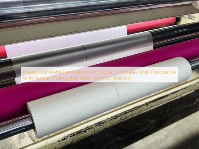 Anti-glare Scratch-resistant Matte Lamination Film Enhances Print Appearance with Multiple Extrusion Technology