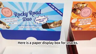 Custom Logo Biodegradable Hot Stamping Display Box for Chocolate Candy Counter Cardboard Display