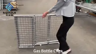 Stainless Steel Gas Bottle Cage 16 Bottle Holder 1200L Capacity