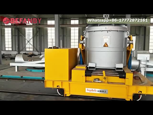 70T Load Capacity Battery Operated Transfer Cart with Roller Conveyor System for Factory Transport