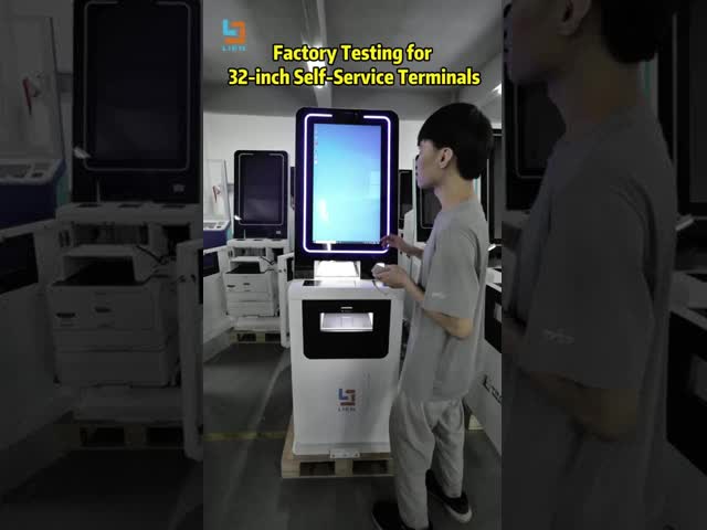 21.5 inch Touch Display Self  Check in Hotel  Kiosk With  Key Dispenser And Passport Reader