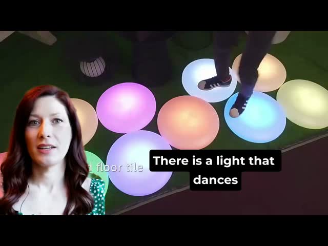 Lighting And Circuitry Design Portable LED Floor Lights Outdoor Round LED Dance Floor Featuring Color Changing Lighting