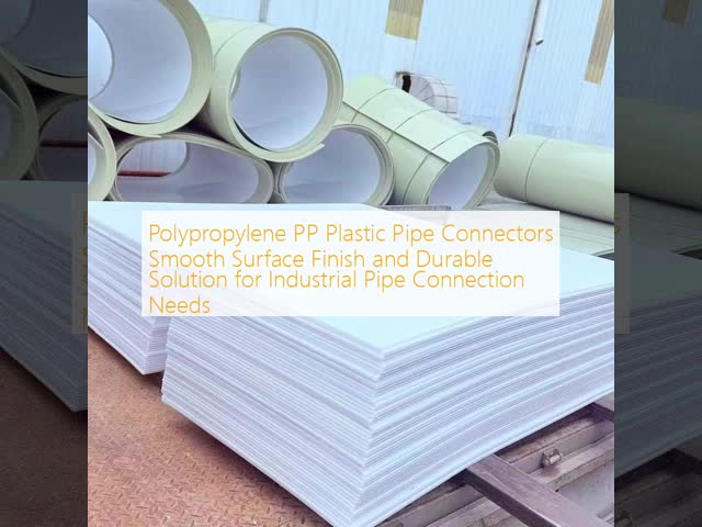 Polypropylene PP Plastic Pipe Connectors Smooth Surface Finish and Durable Solution for Industrial Pipe Connection Needs