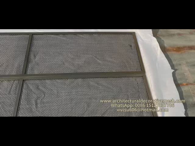 Variety of Color Coated Architectural Wire Mesh Decorative Metal Mesh Facade