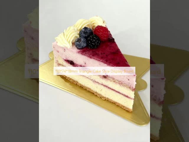 110 X 74 X 18mm Triangle Cake Slice Board Water Resistant 350gsm