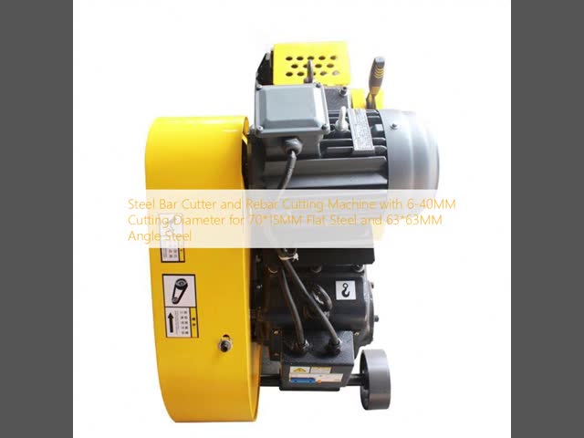 Steel Bar Cutter and Rebar Cutting Machine with 6-40MM Cutting Diameter for 70*15MM Flat Steel and 63*63MM Angle Steel